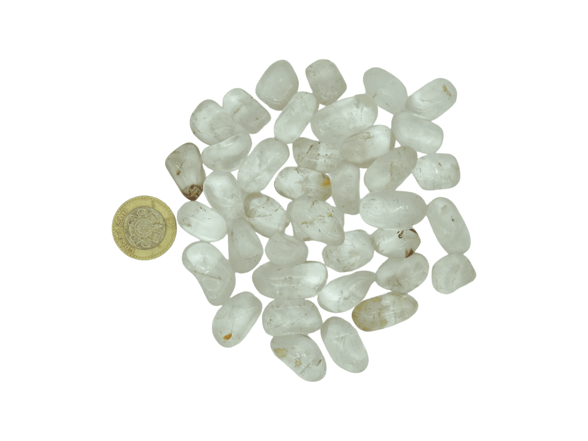 Cuarzo blanco/Cristal de roca calidad "B" #3 de 2.5cm a 3cm - Imagen 2