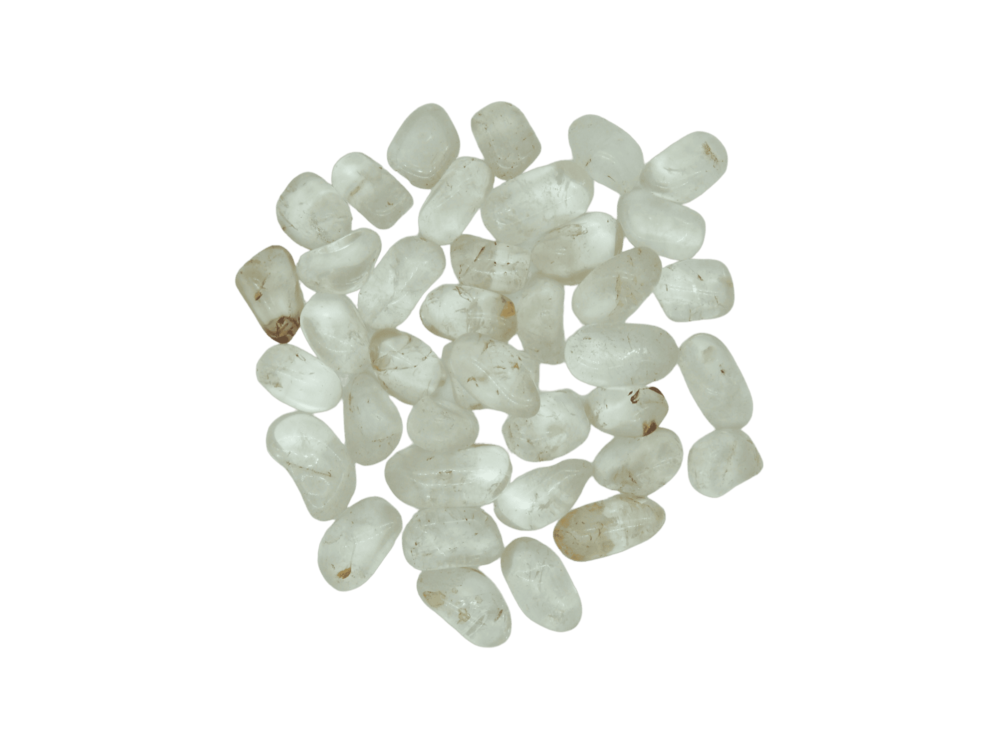 Cuarzo blanco/Cristal de roca calidad "B" #3 de 2.5cm a 3cm