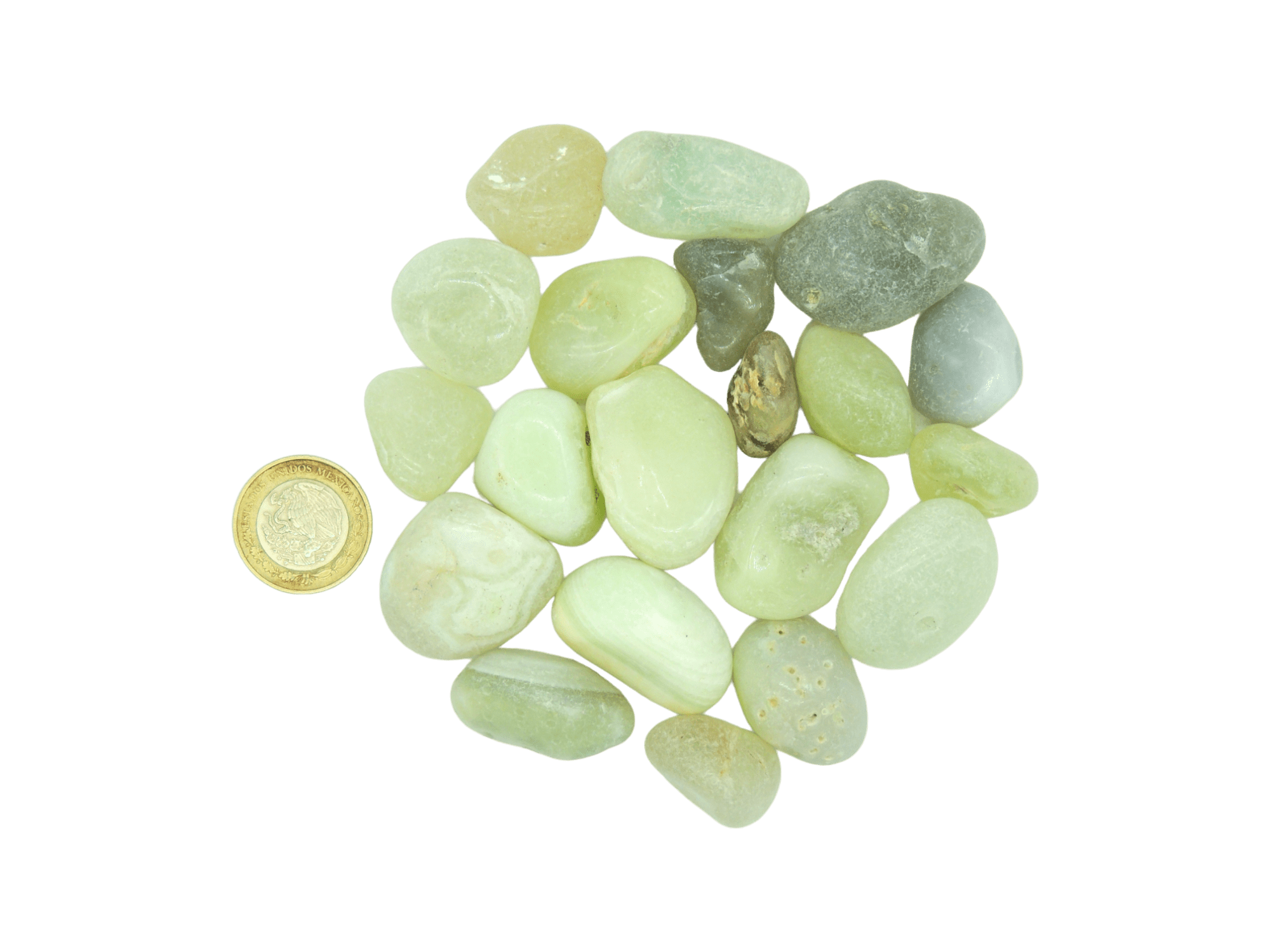 Ágata peridoto calidad "B" #4 de 2.8cm a 3.5cm - Imagen 2