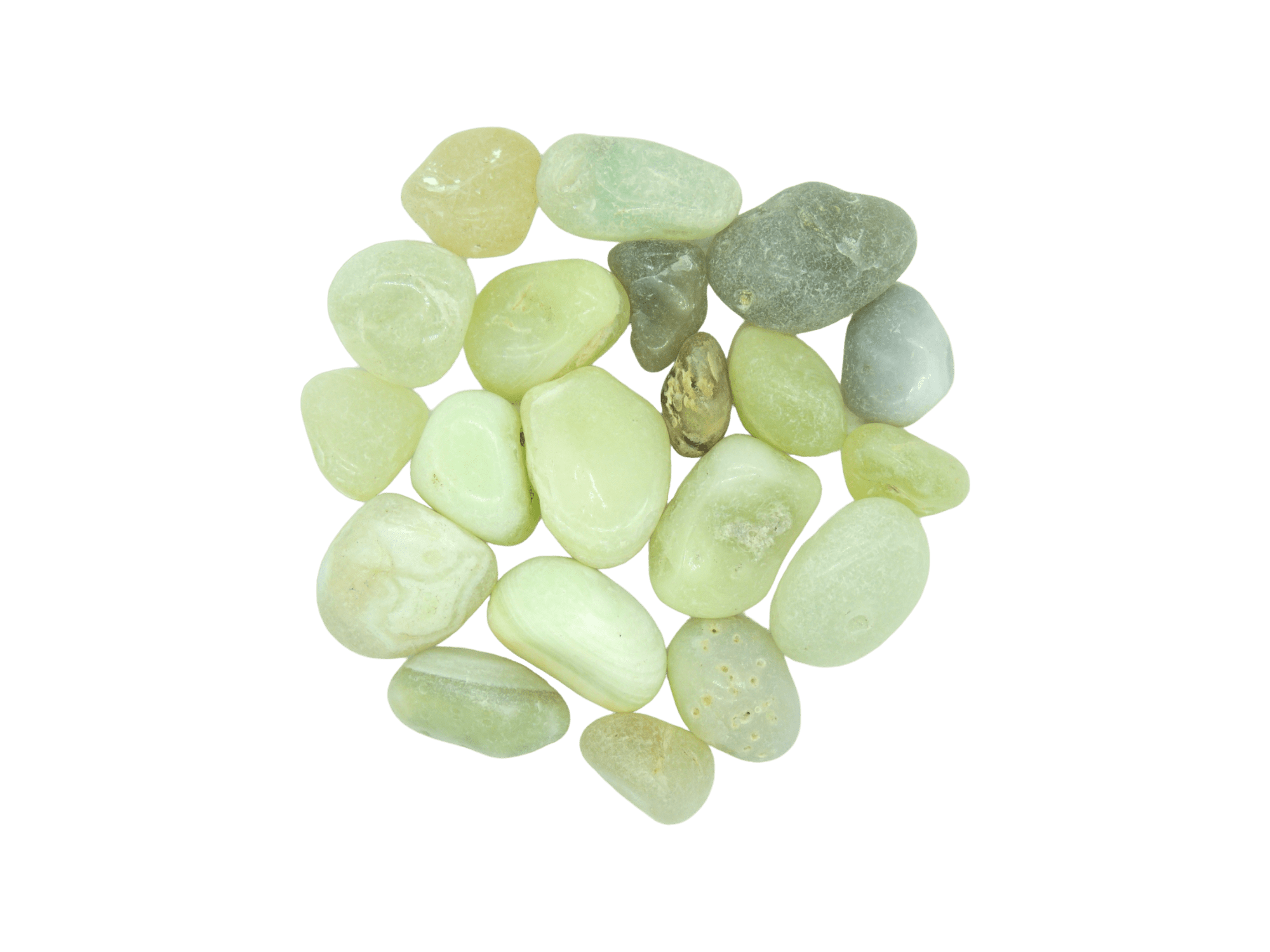 Ágata peridoto calidad "B" #4 de 2.8cm a 3.5cm