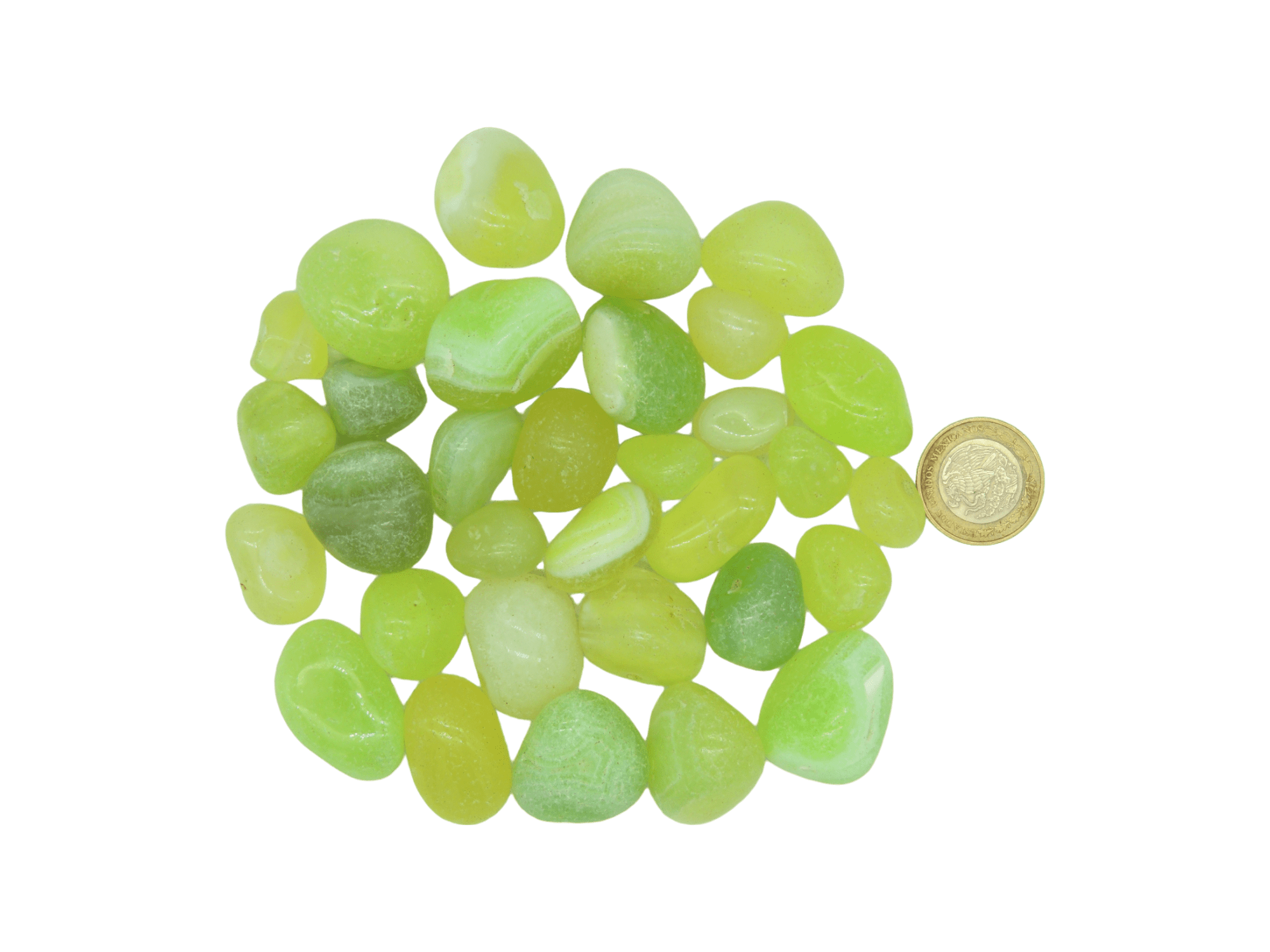 Ágata peridoto calidad "B" #4 de 2.8cm a 3.5cm - Imagen 2