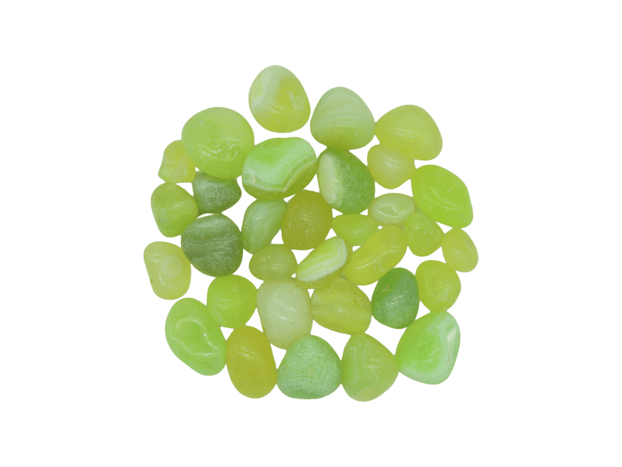 Ágata peridoto calidad "B" #4 de 2.8cm a 3.5cm
