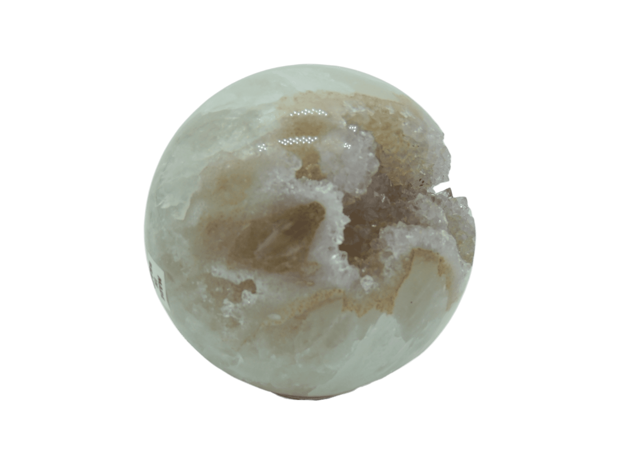 Drusa de amatista pulida en forma de esfera - Imagen 3