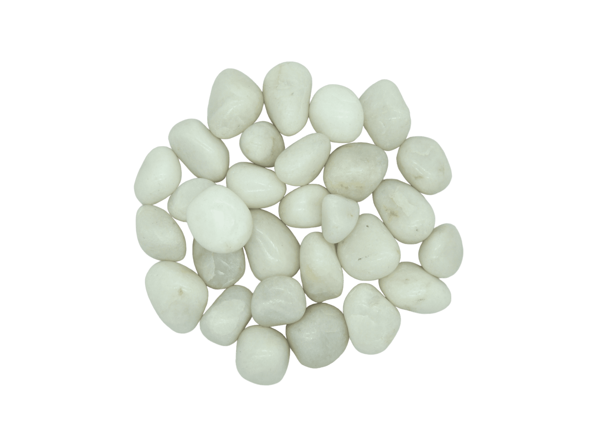 Cuarzo blanco lechoso calidad "B" #4 de 2.8cm a 3.5cm
