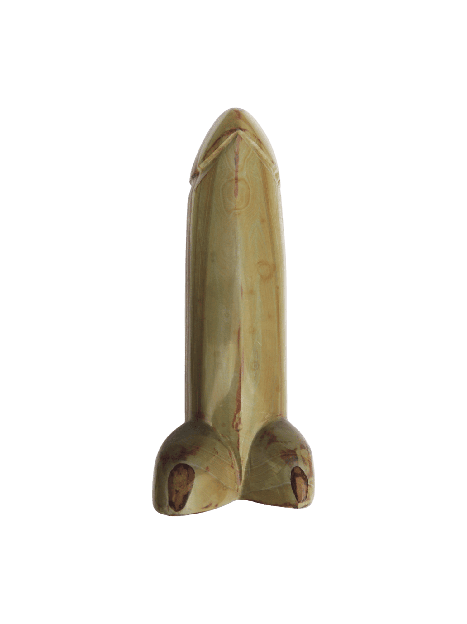 Falo de piedra jaspe madera | Mediano
