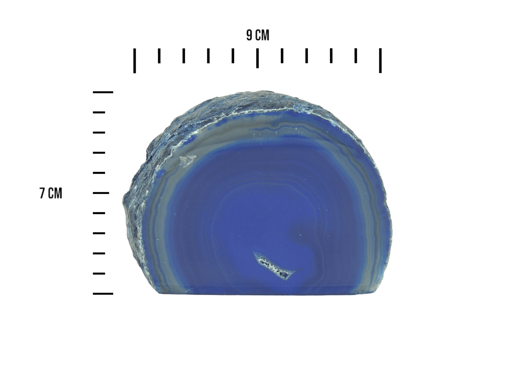 Geoda de ágata con base color azul - Imagen 3