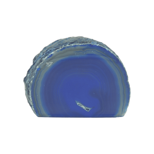 Geoda de ágata con base color azul