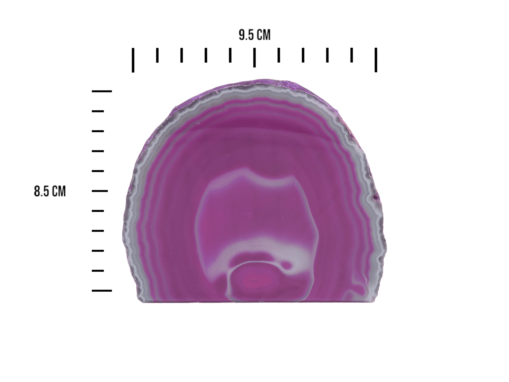 Geoda de ágata con base color rosa - Imagen 3