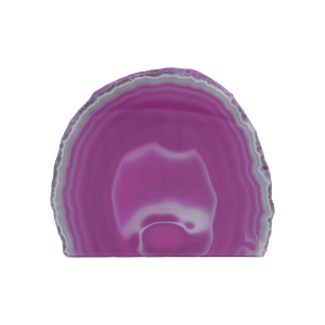 Geoda de ágata con base color rosa
