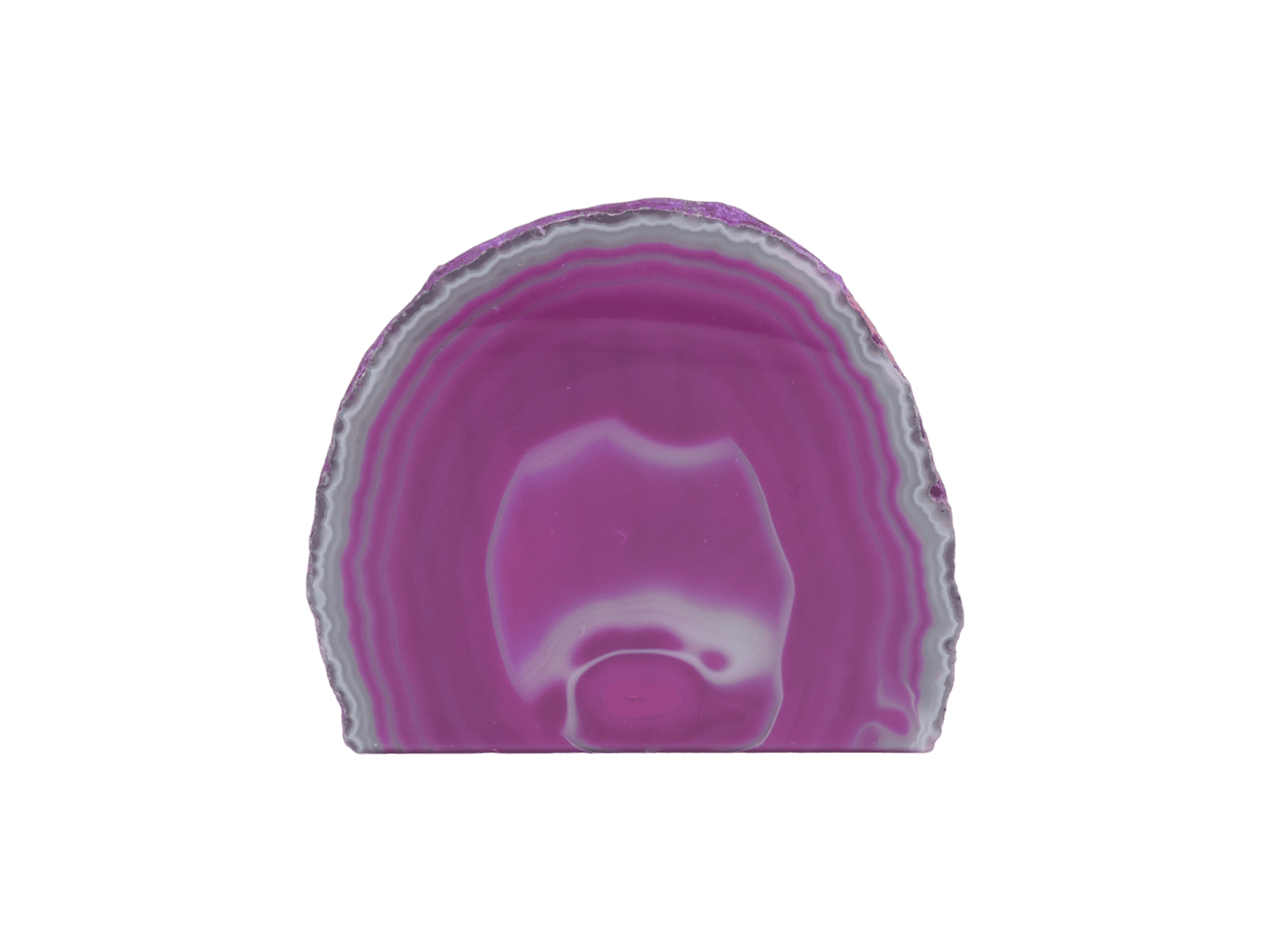 Geoda de ágata con base color rosa