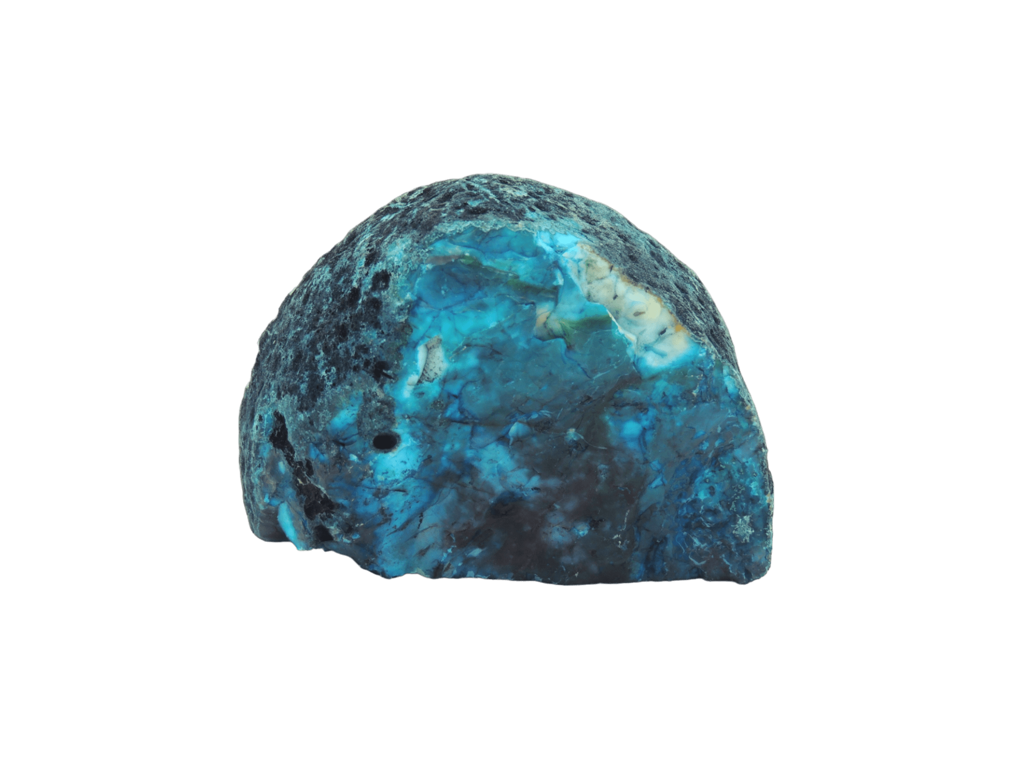 Geoda de ágata con base color verde - Imagen 2