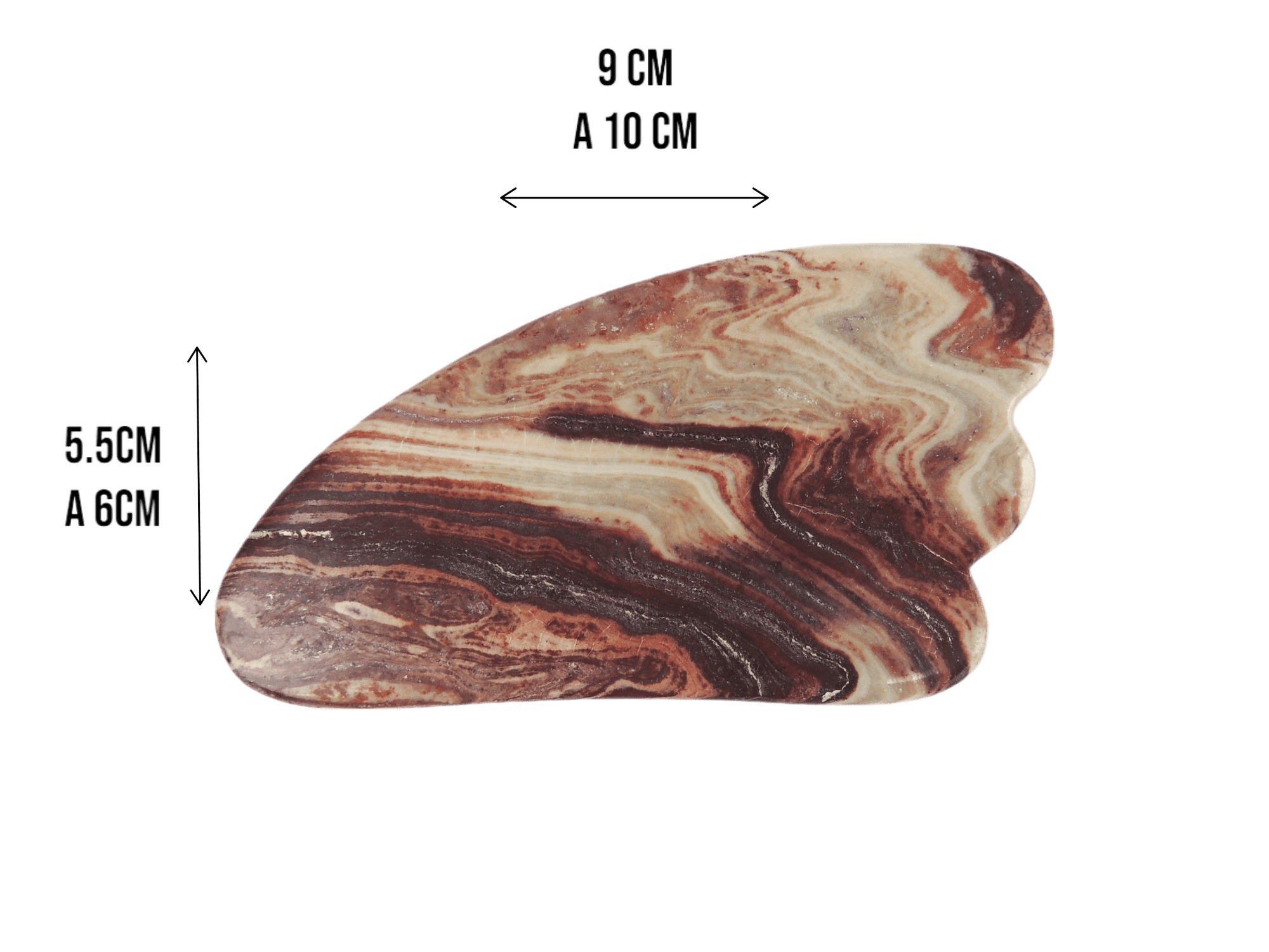 Gua Sha de piedra ágata durazno - Imagen 2