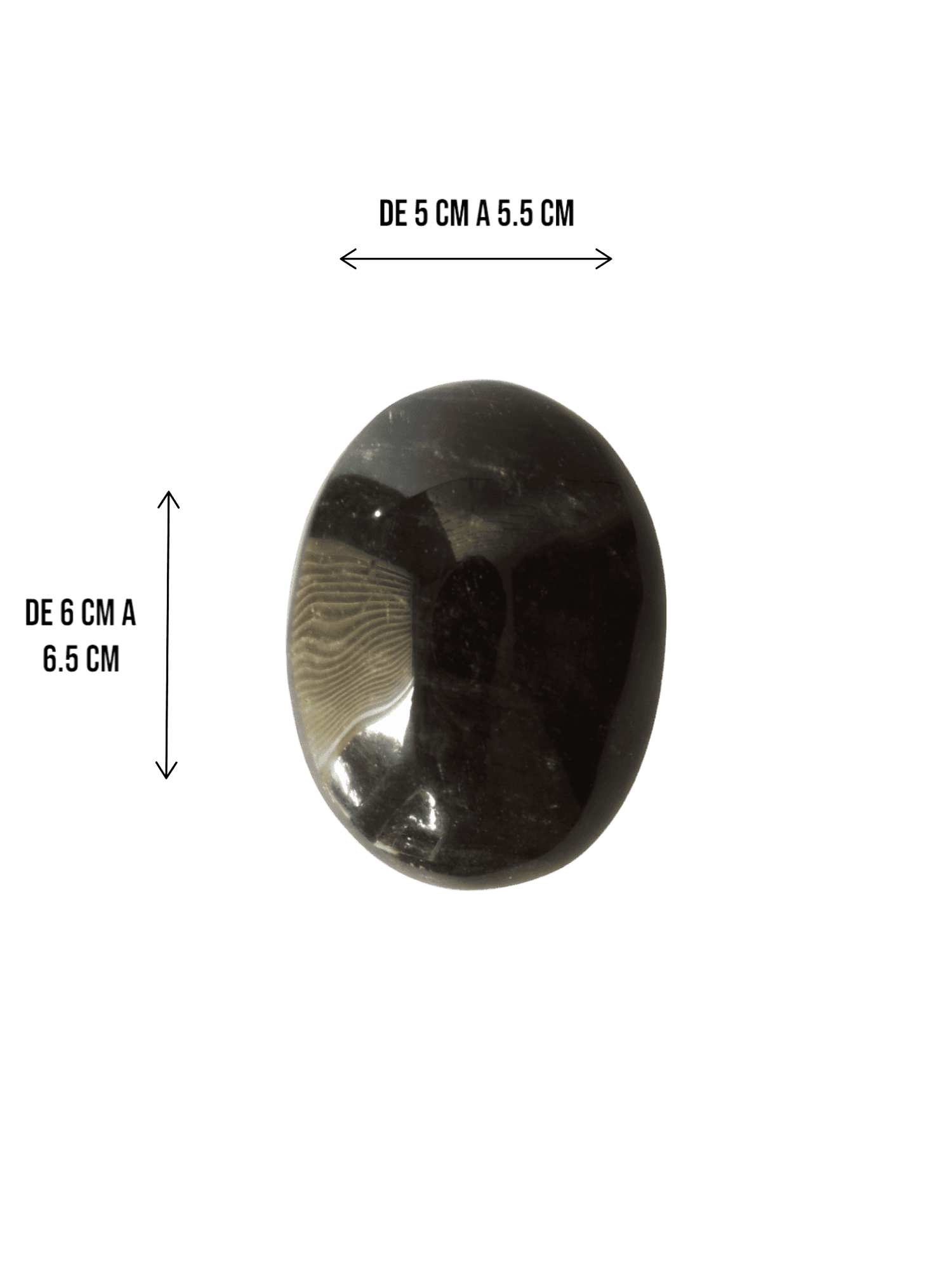 Masajeador de piedra obsidiana tipo jabón | Chico - Imagen 3