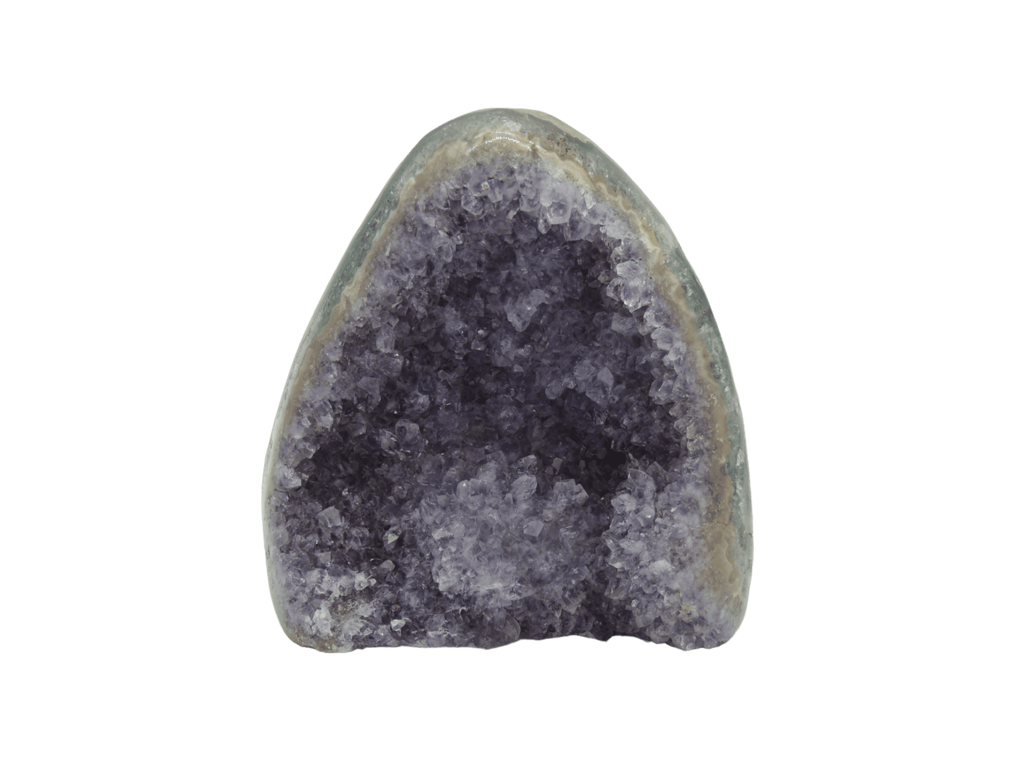 Mini geoda de amatista pulida