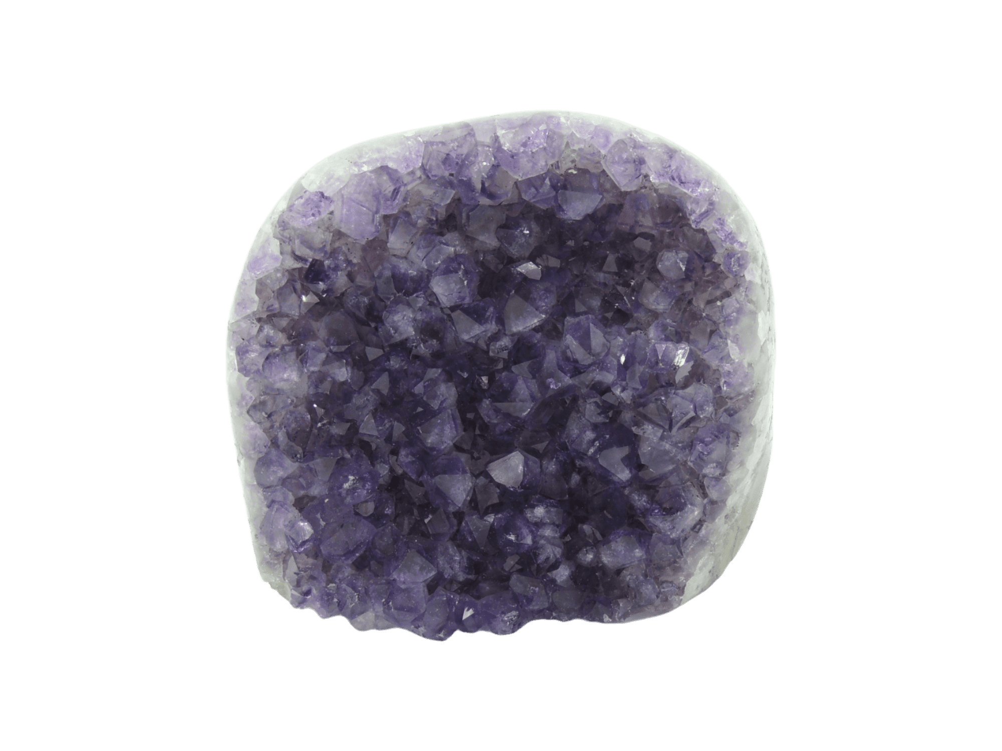 Mini geoda de amatista pulida