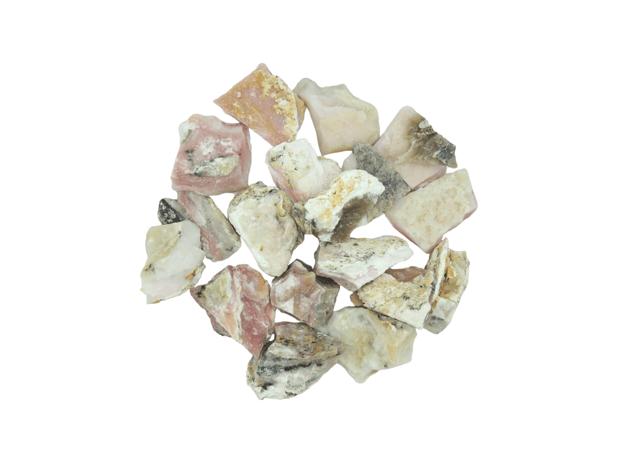 Ópalo rosa en bruto | Chips de 30gr a 50gr