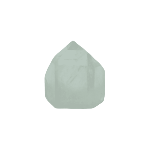 Punta de cuarzo cristal lapidada