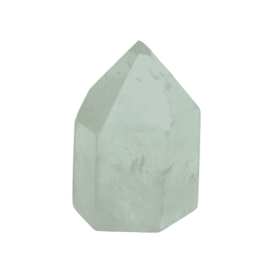 Punta de cuarzo cristal lapidada
