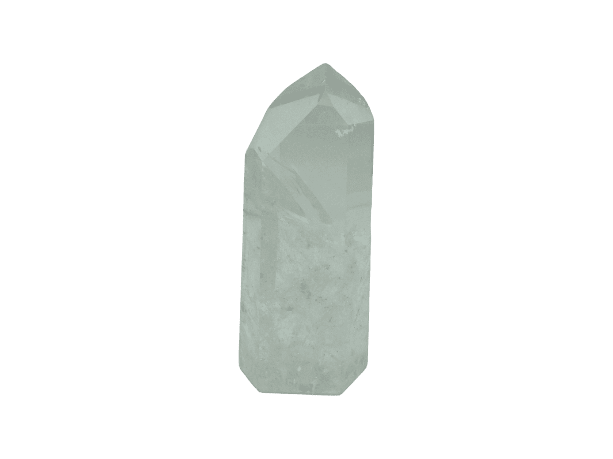 Punta de cuarzo cristal lapidada | Grande