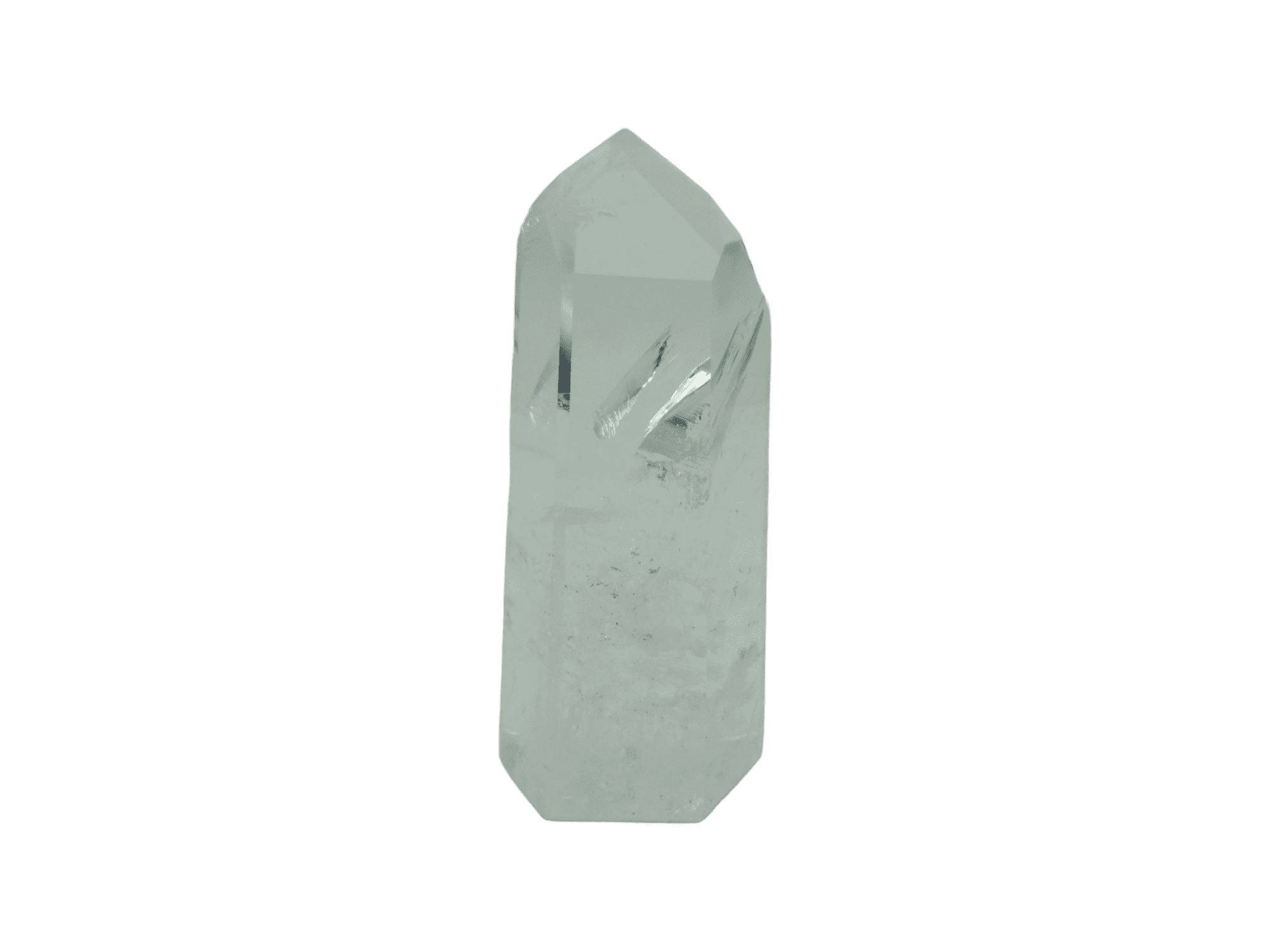 Punta de cuarzo cristal lapidada | Grande - Imagen 3