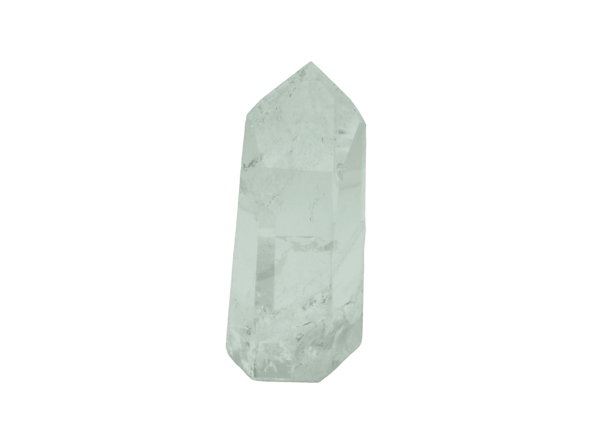 Punta de cuarzo cristal lapidada | Grande