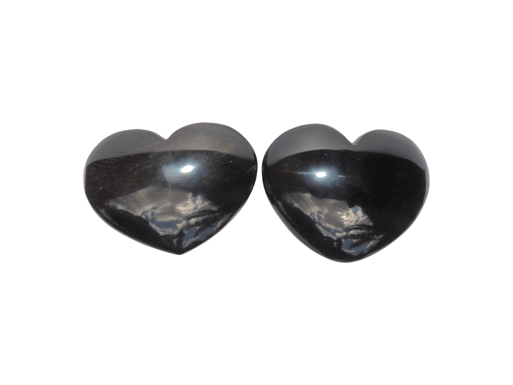 Masajeador de obsidiana negra | Forma de corazón