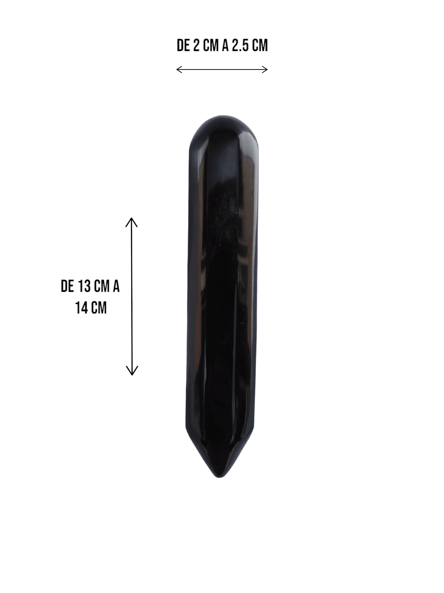 Masajeador lapíz de obsidiana | Mediano - Imagen 2