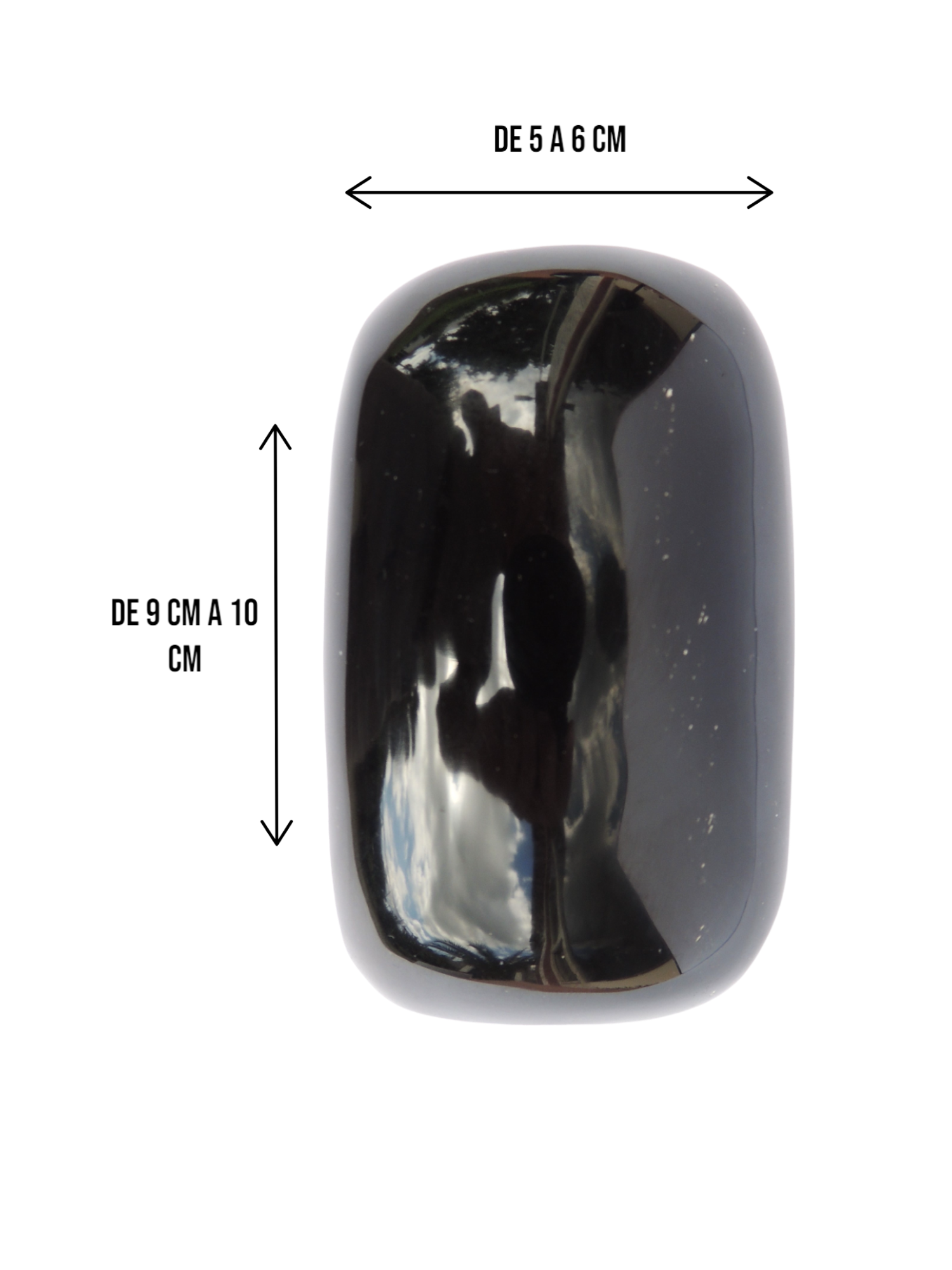 Masajeador de obsidiana tipo muela - Imagen 4