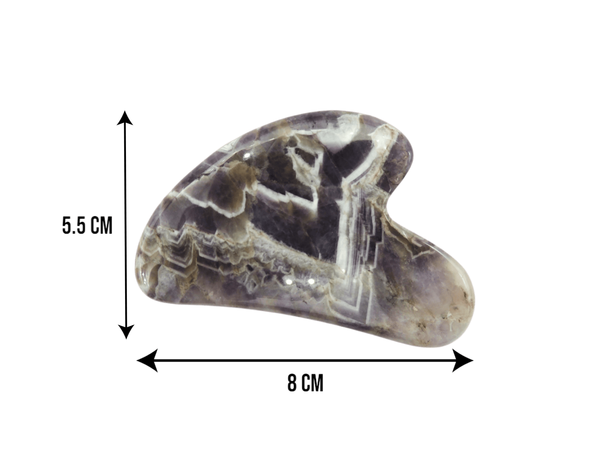 Gua Sha de cuarzo amatista - Imagen 2