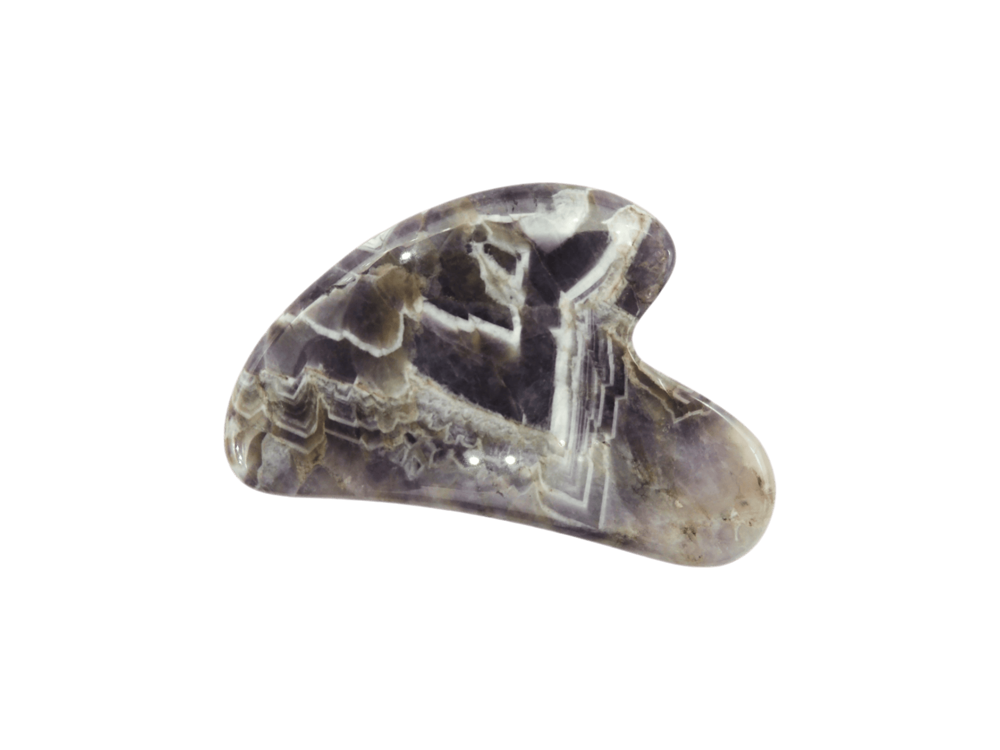 Gua Sha de cuarzo amatista
