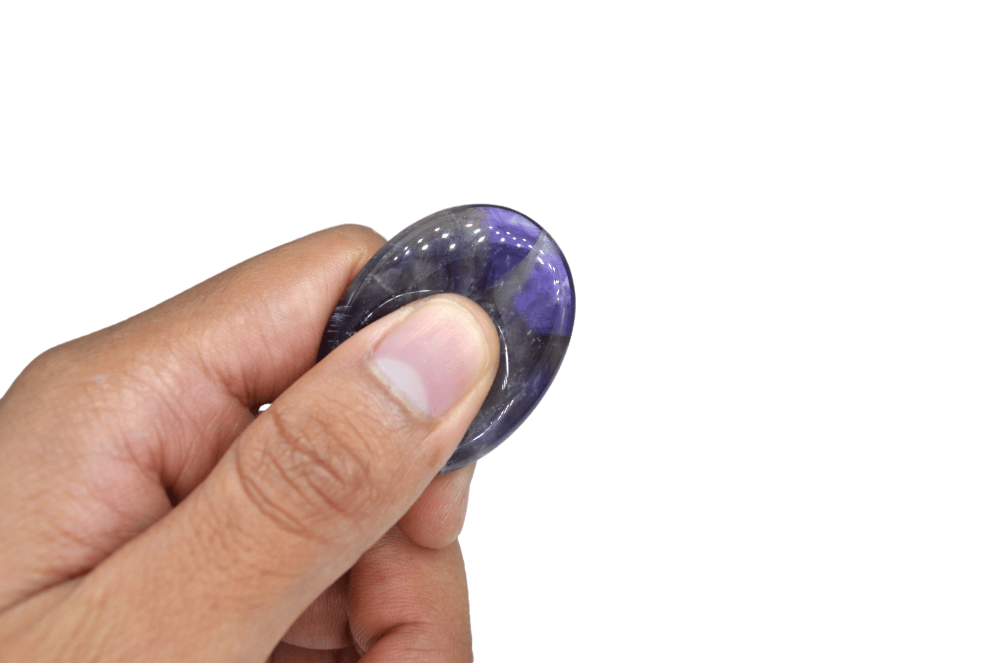 Piedra antiestrés de cuarzo amatista - Imagen 2