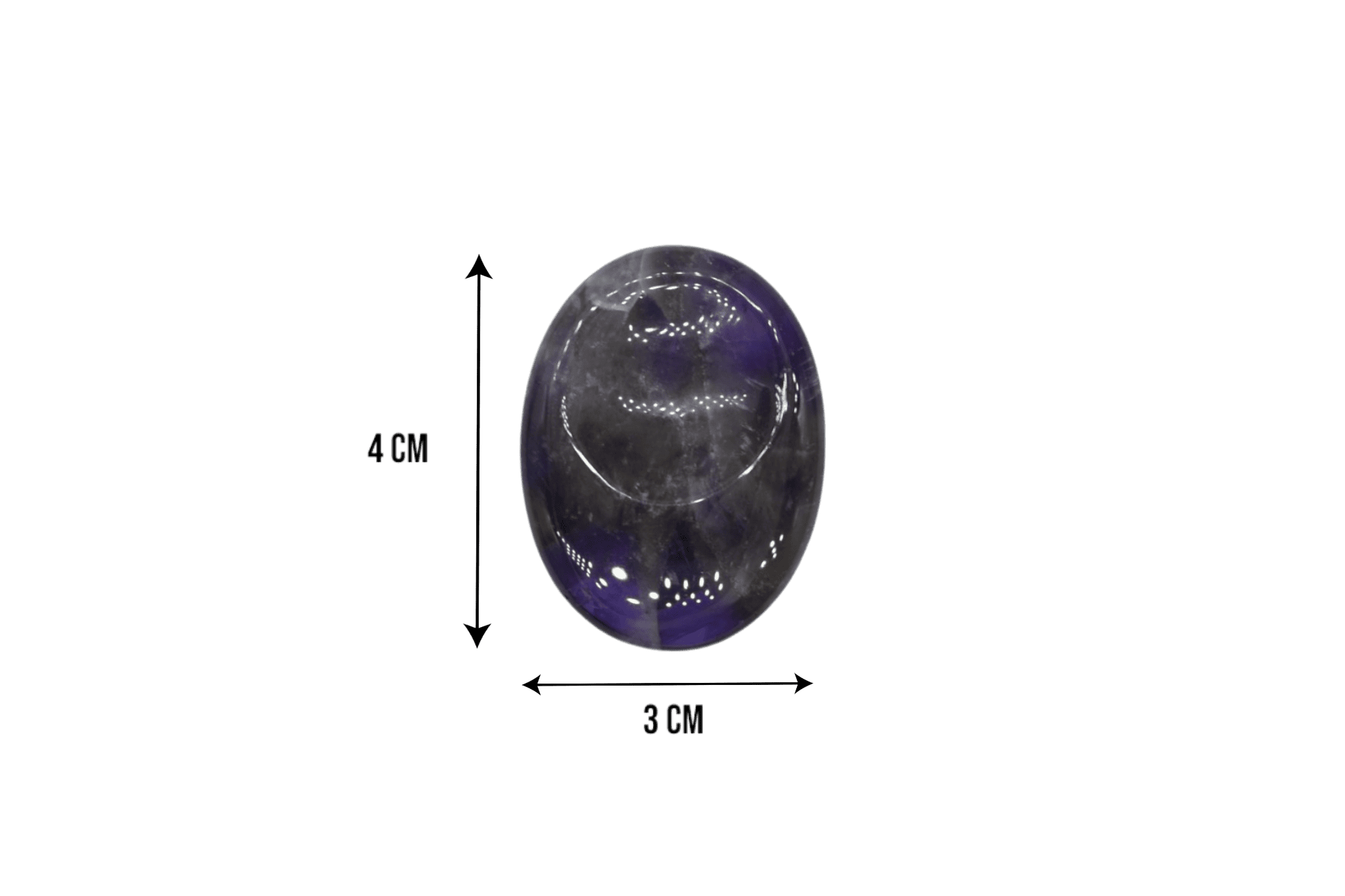 Piedra antiestrés de cuarzo amatista - Imagen 3