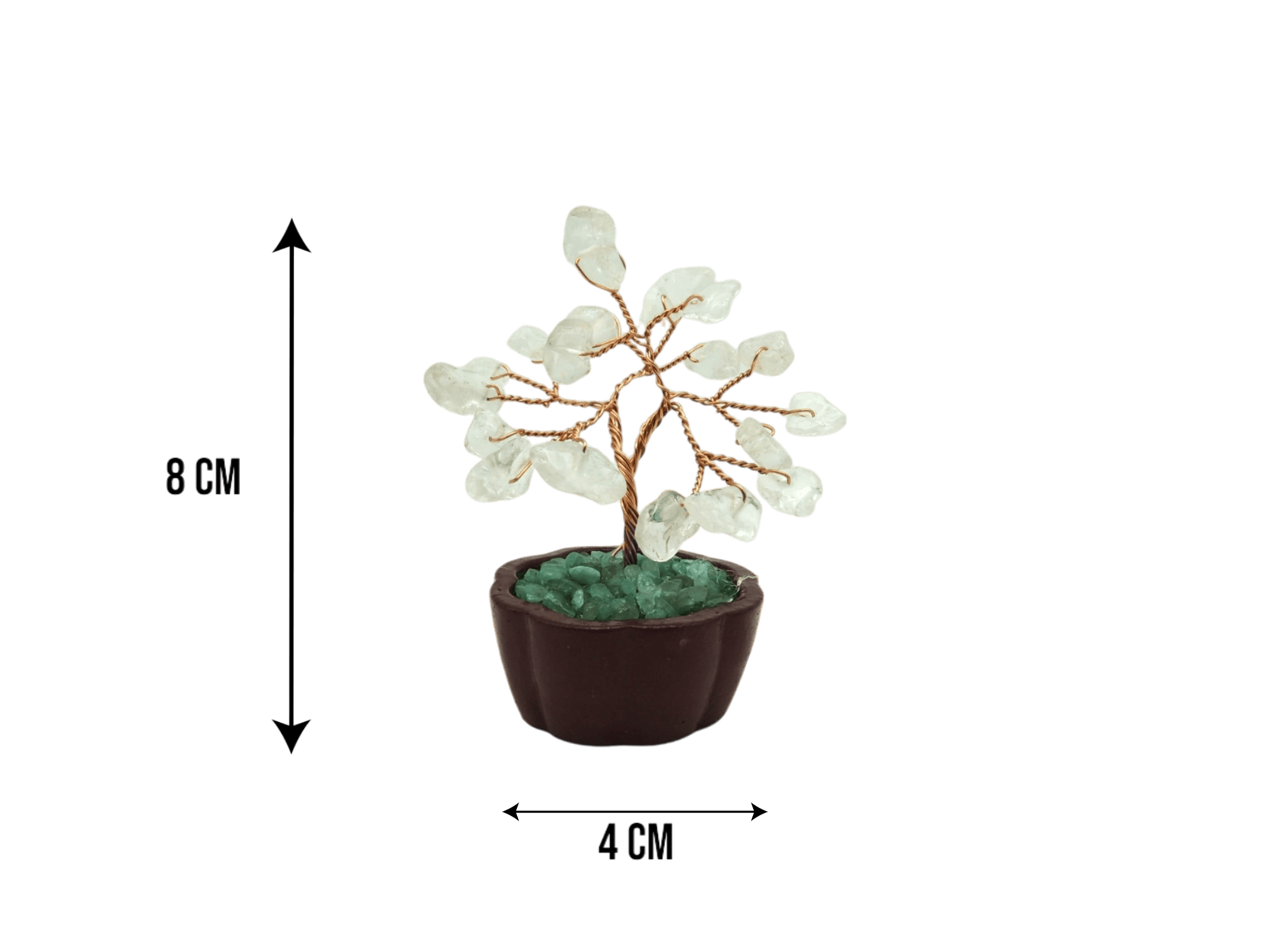 Arbolito de cuarzo cristal | 4cm x 8cm - Imagen 2