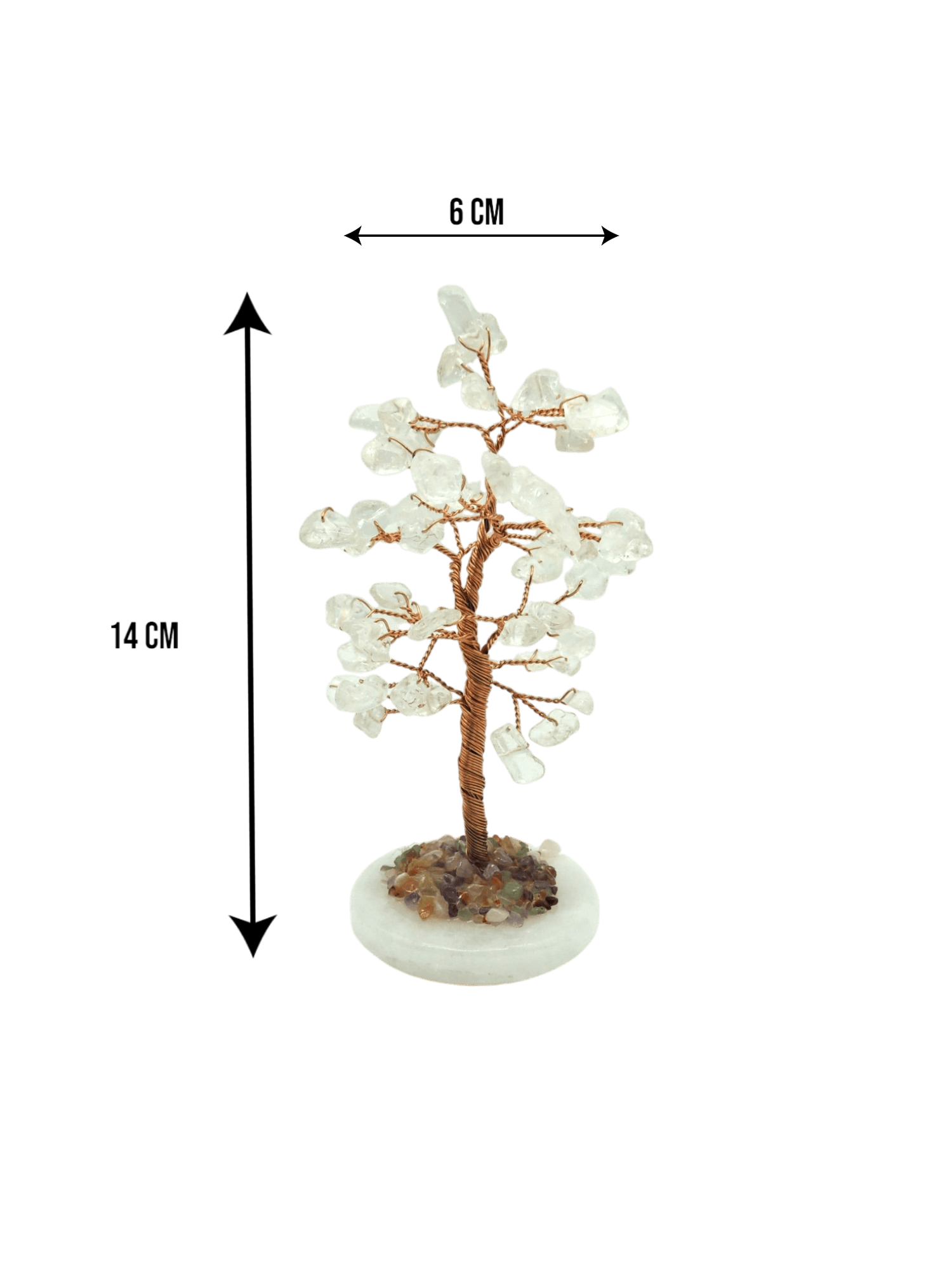 Arbolito de cuarzo cristal | 6cm x 14cm - Imagen 2