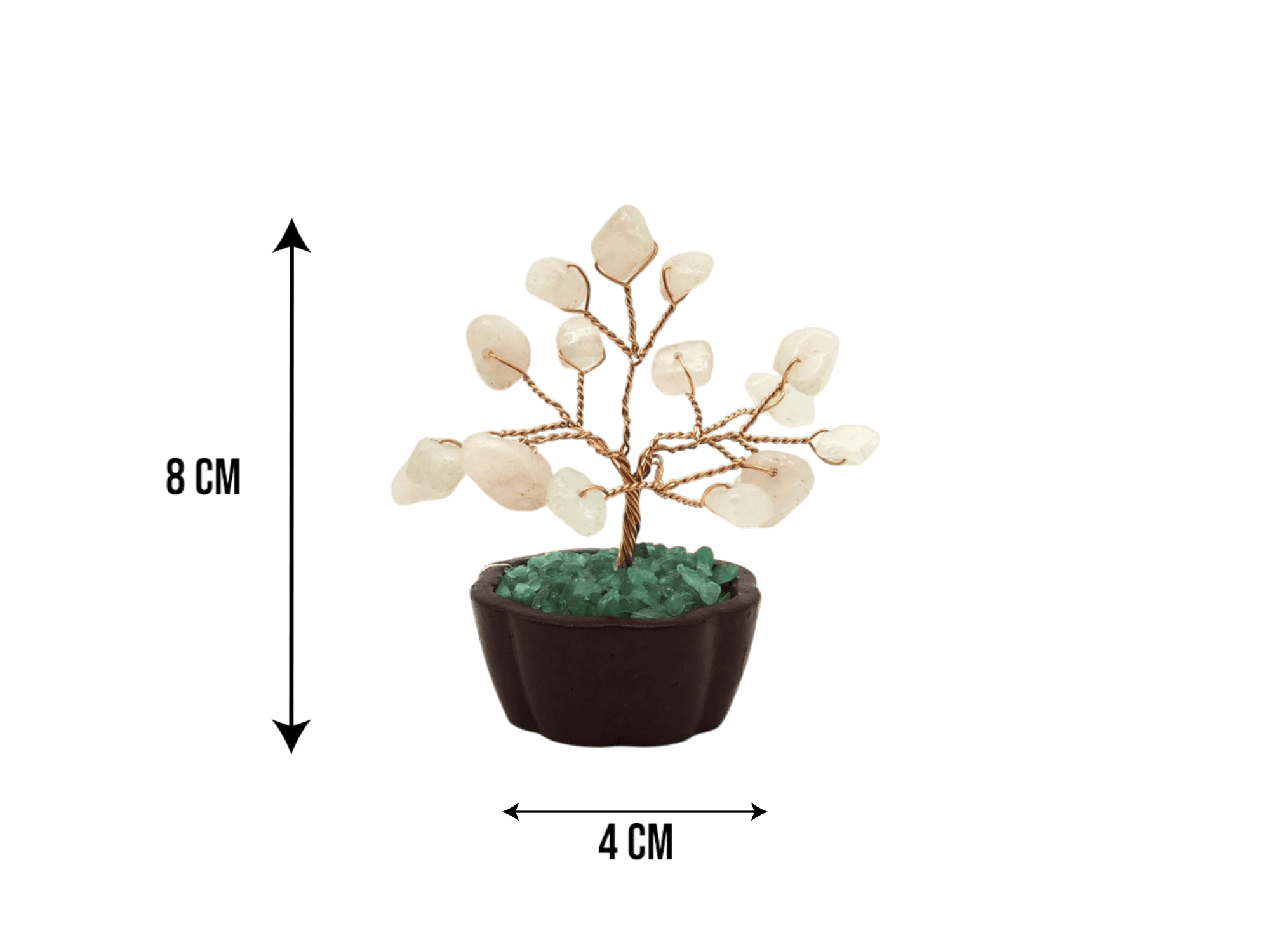 Arbolito de cuarzo rosa | 4cm x 8cm - Imagen 2