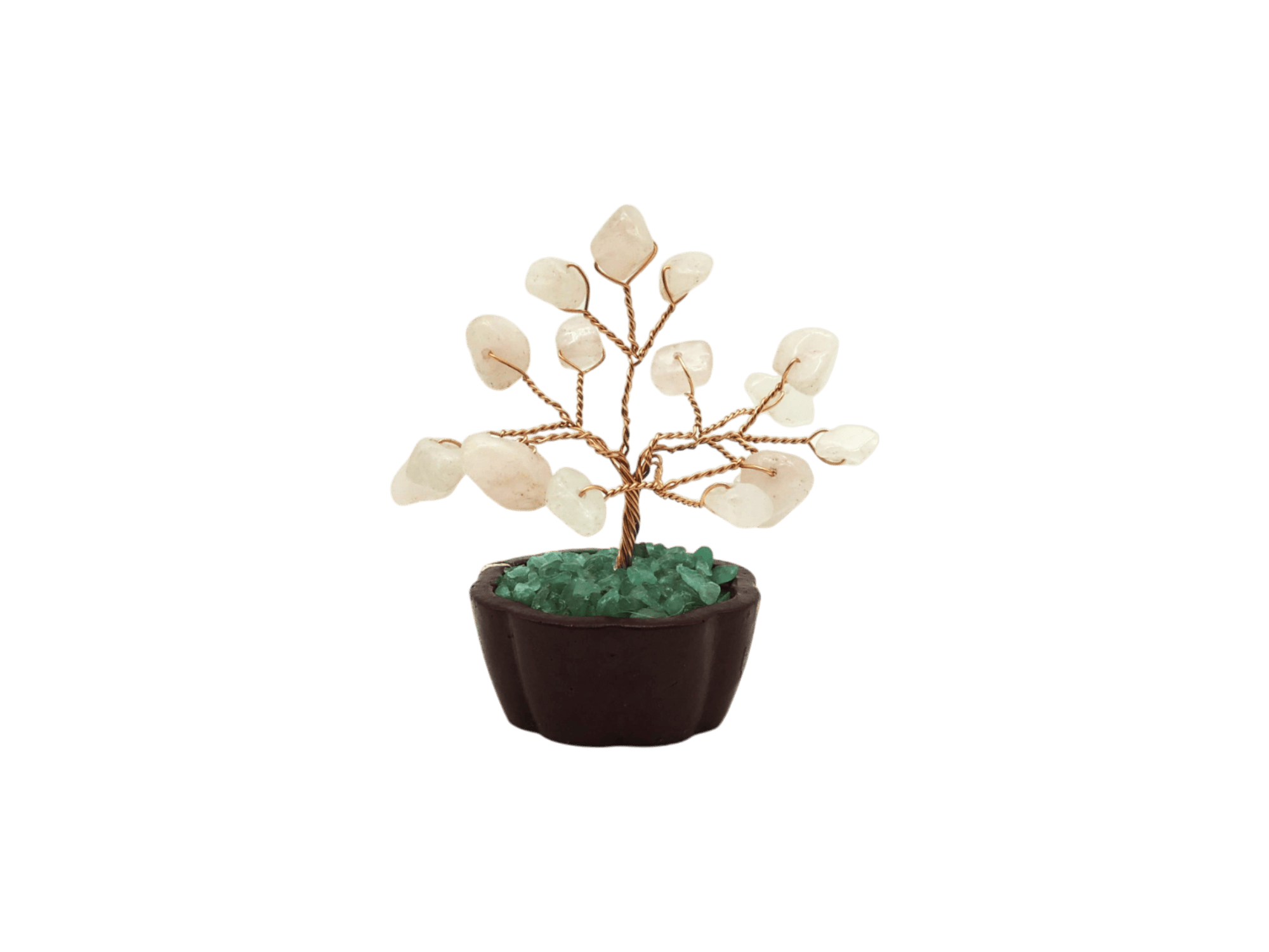 Arbolito de cuarzo rosa | 4cm x 8cm