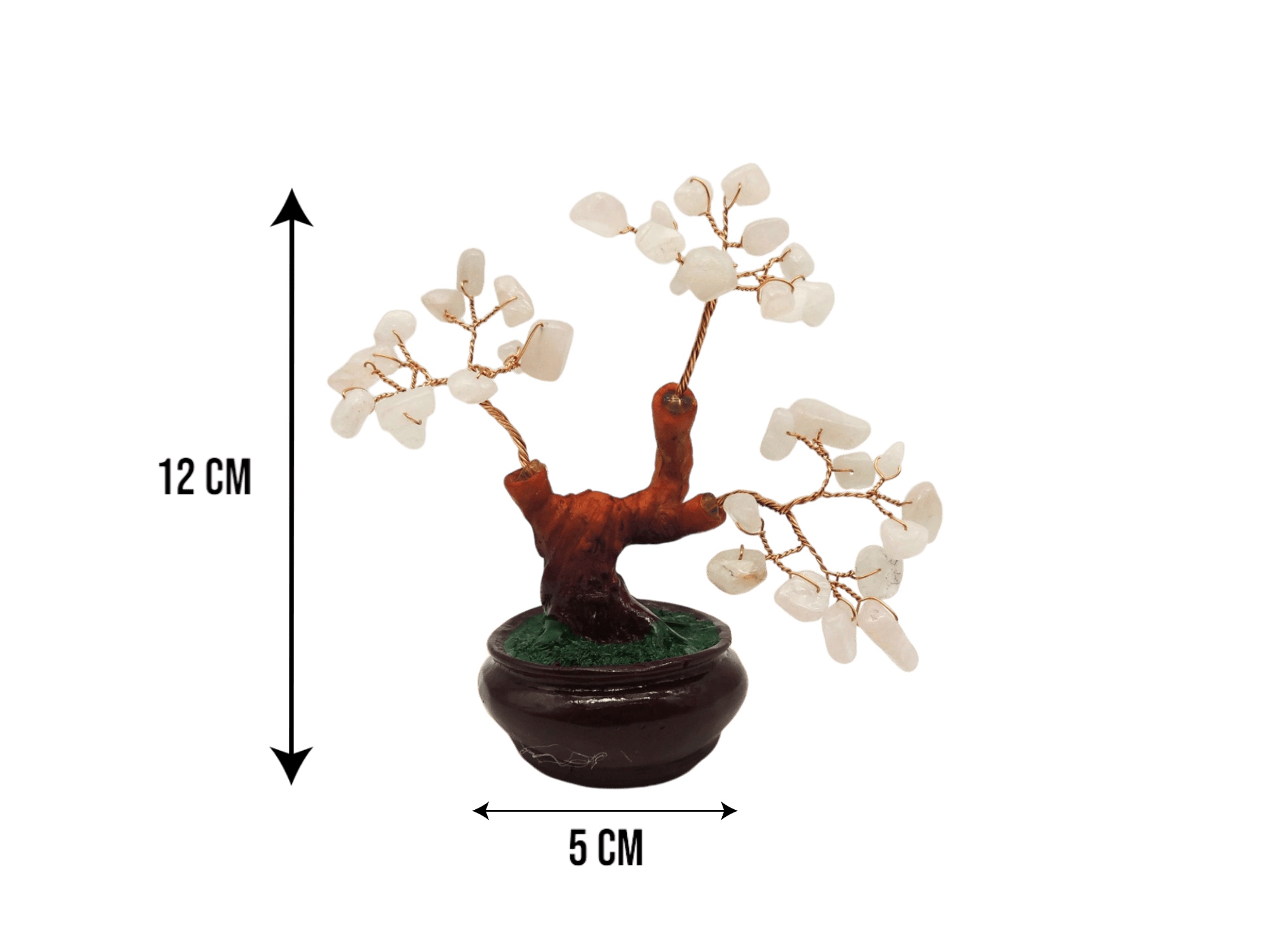 Arbolito de cuarzo rosa | 5cm x 12cm - Imagen 2