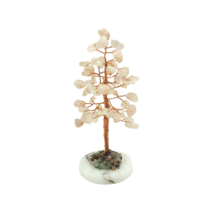 Arbolito de cuarzo rosa | 6cm x 14cm