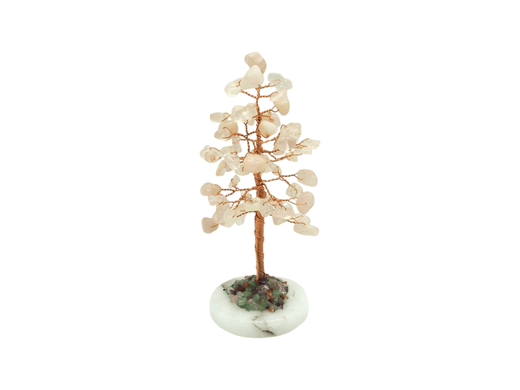 Arbolito de cuarzo rosa | 6cm x 14cm