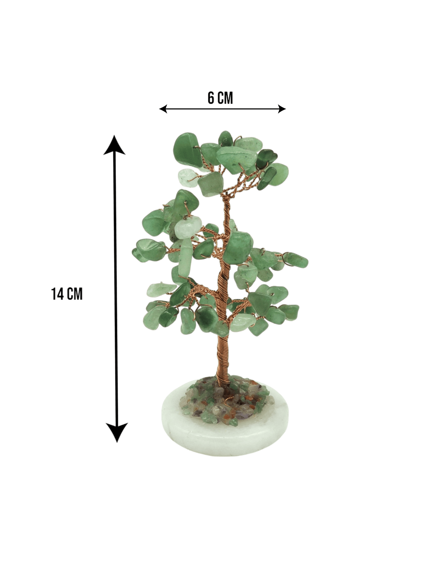 Arbolito de cuarzo verde | 6cm x 14cm - Imagen 2