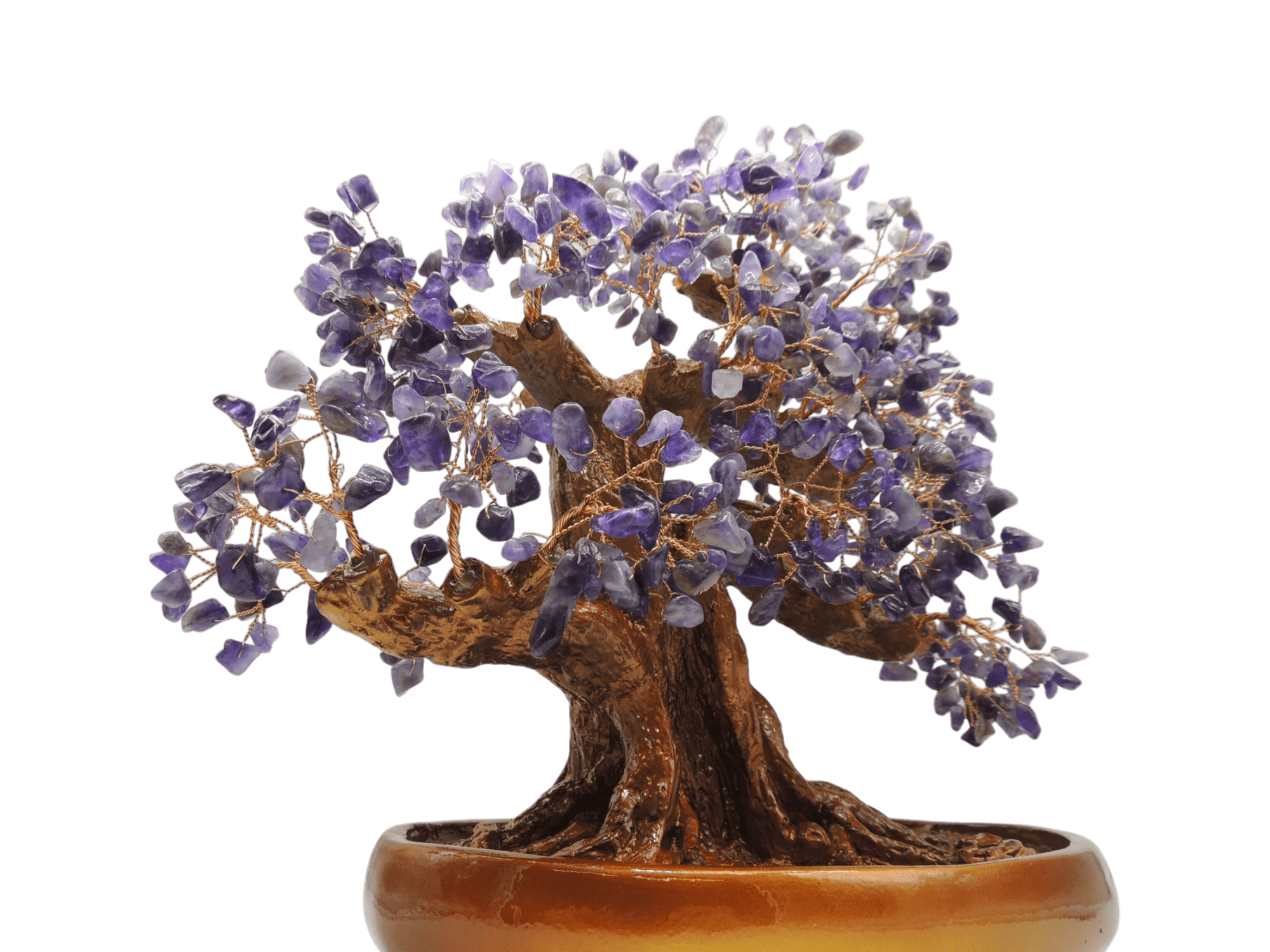 Árbol de cuarzo amatista | 25 cm x 18cm x 34cm - Imagen 2