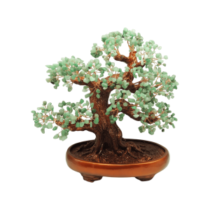 Árbol de cuarzo verde | 25cm x 18cm x 34cm