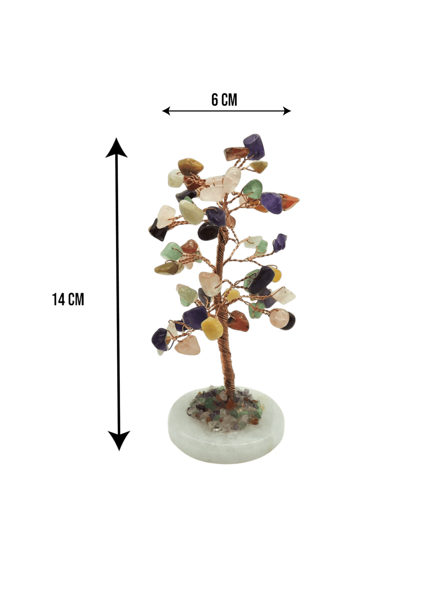 Arbolito de cuarzo mixto | 6cm x 14cm - Imagen 2