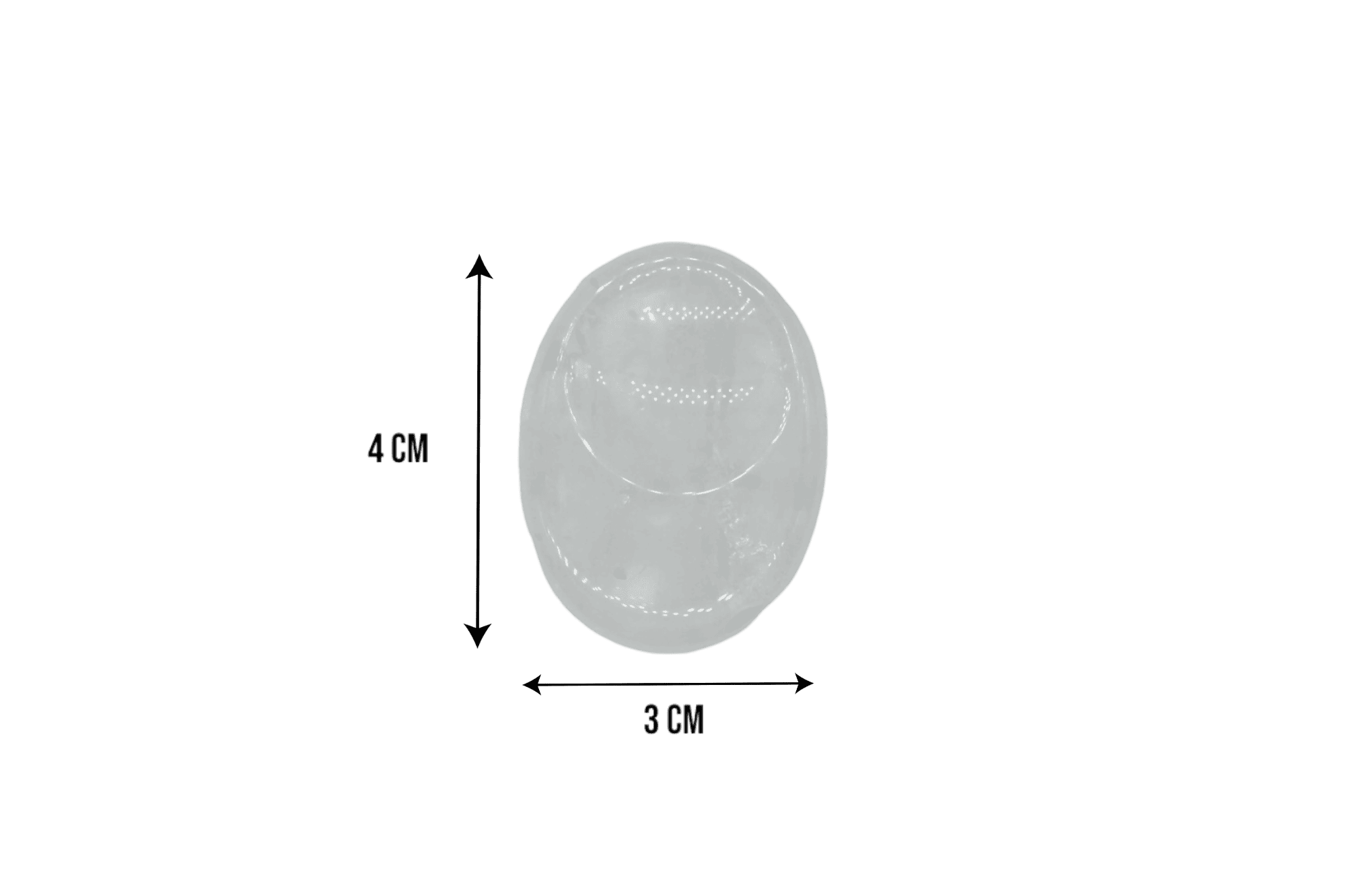Piedra antiestrés de cuarzo blanco - Imagen 3