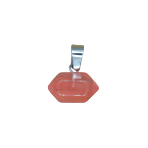 Dije de doble punta mini de cuarzo cherry