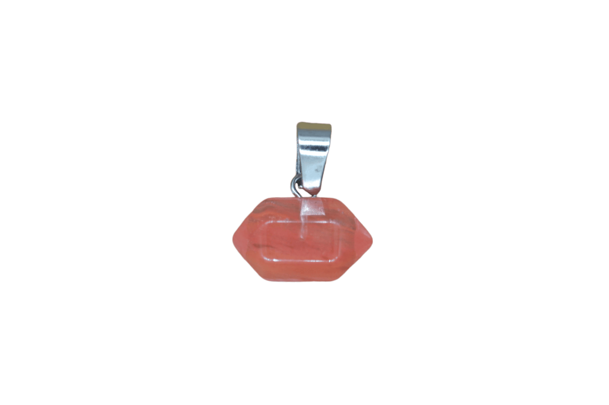 Dije de doble punta mini de cuarzo cherry