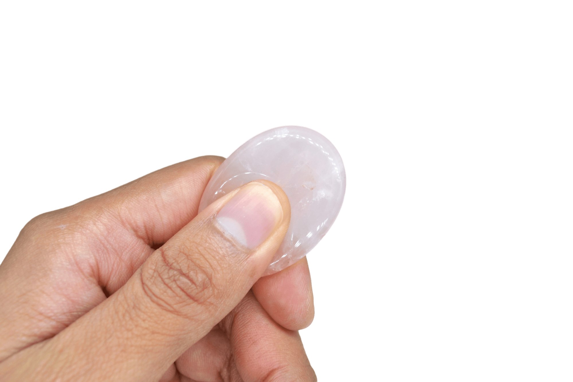 Piedra antiestrés de cuarzo rosa - Imagen 2