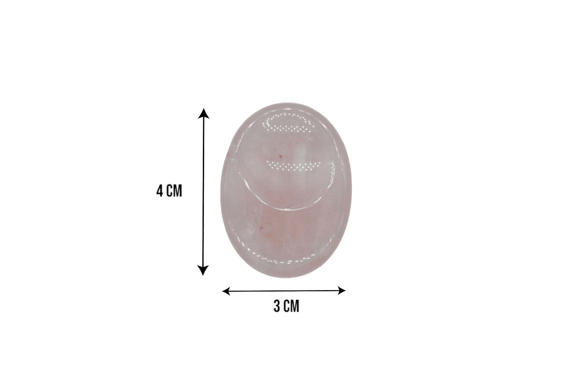 Piedra antiestrés de cuarzo rosa - Imagen 3