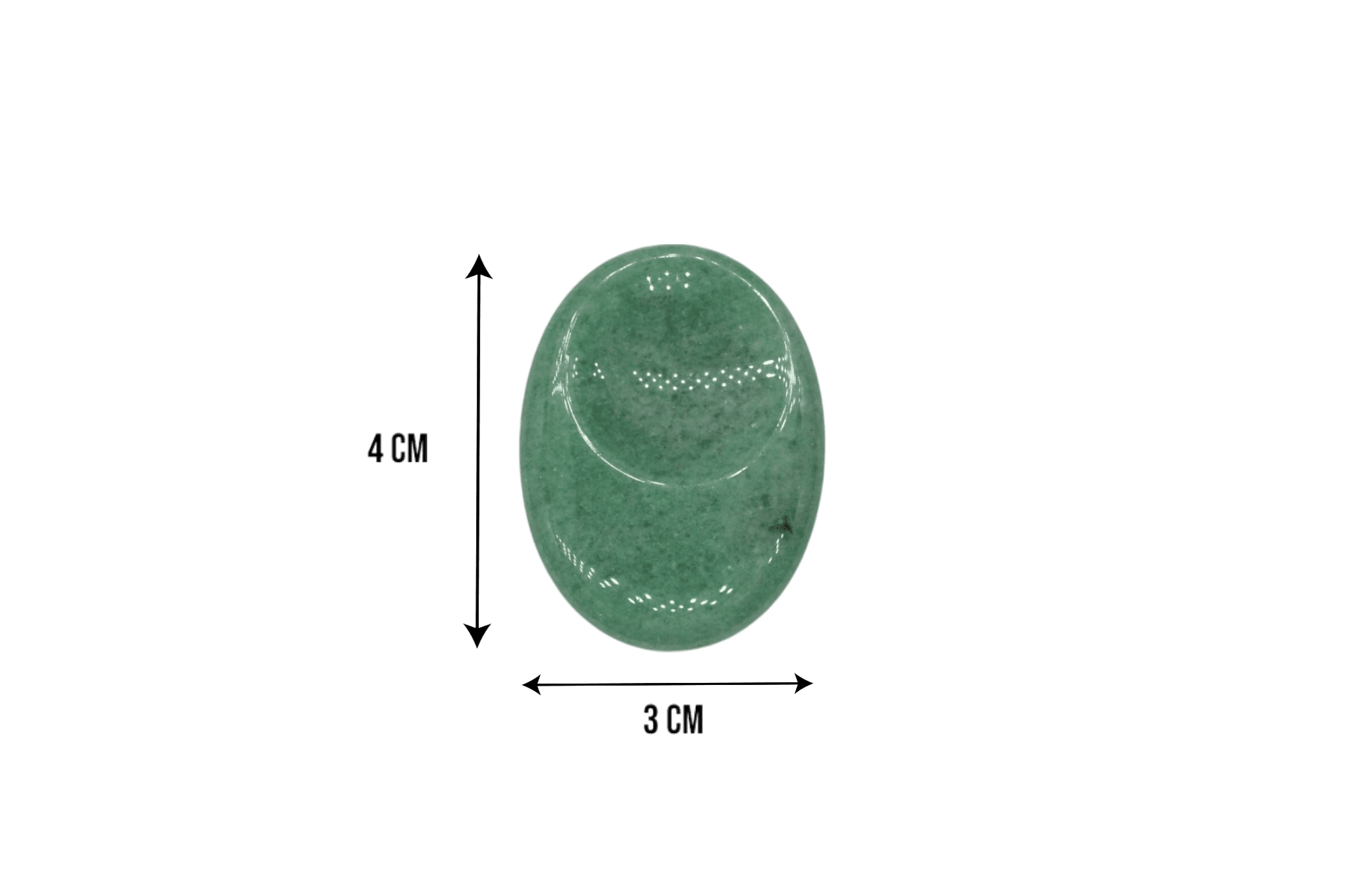 Piedra antiestrés de cuarzo verde - Imagen 3
