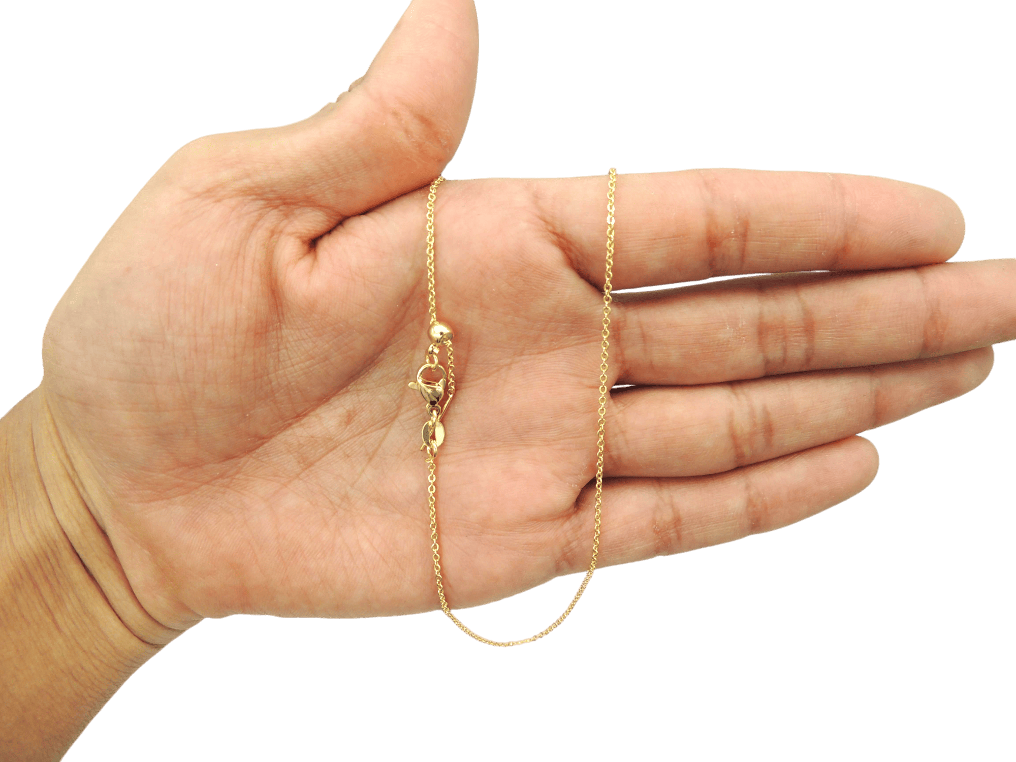 Cadena de acero inoxidable en color dorado | Mod 1 - Imagen 2
